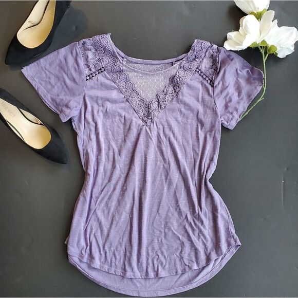 Tru Self Purple Blouse - Picture 1 of 8